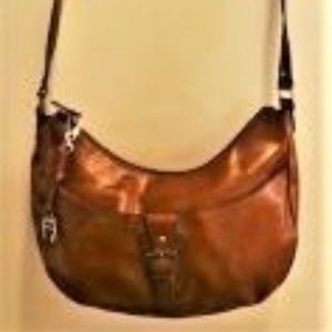 Etienne Agnier Shoulder Bag in Tan Cordovan Leather
